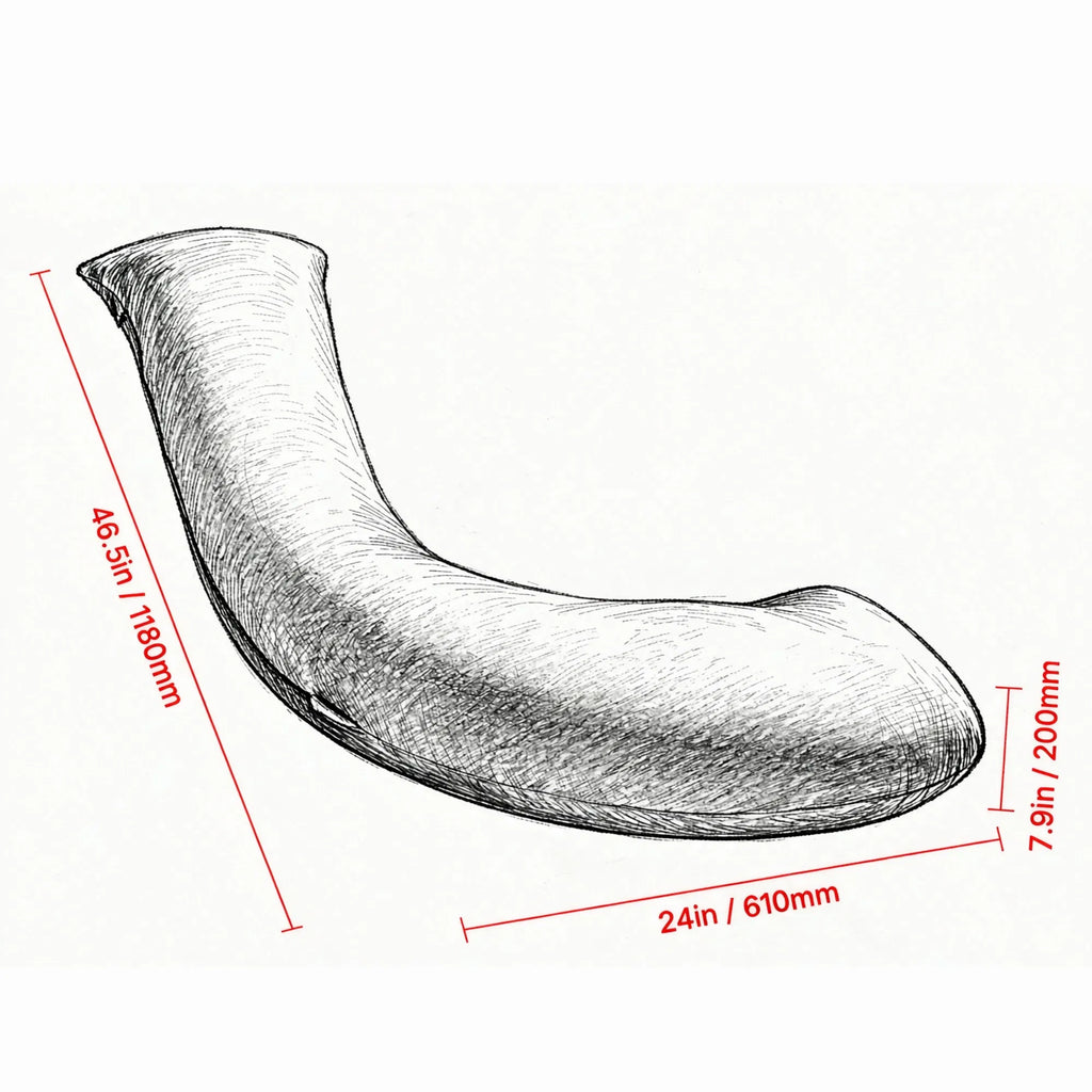 L-shaped pregnancy body pillow