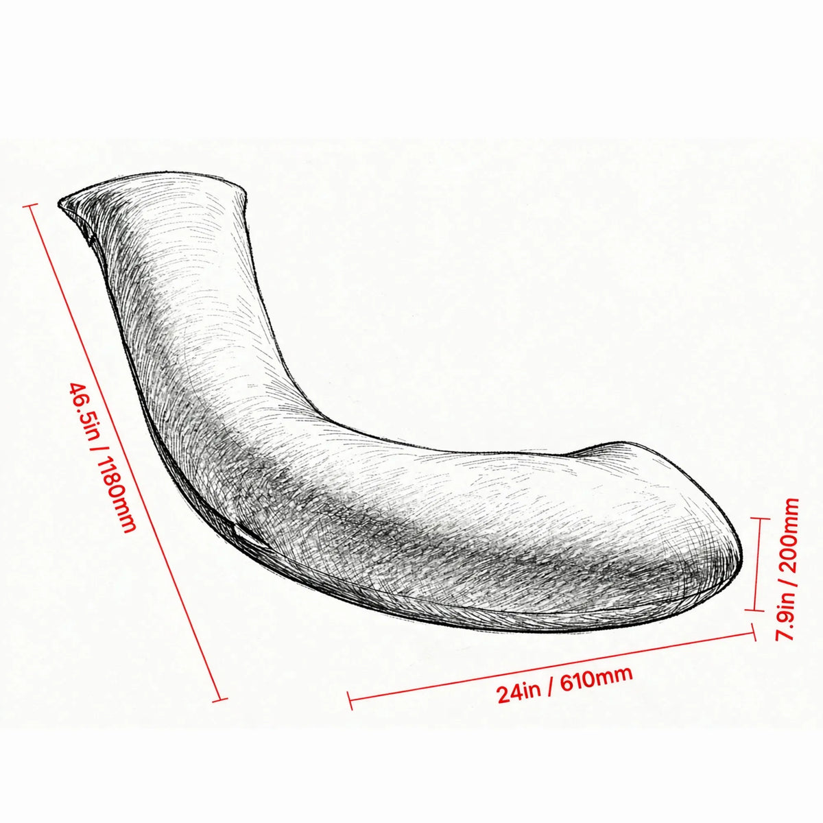 L-shaped pregnancy body pillow