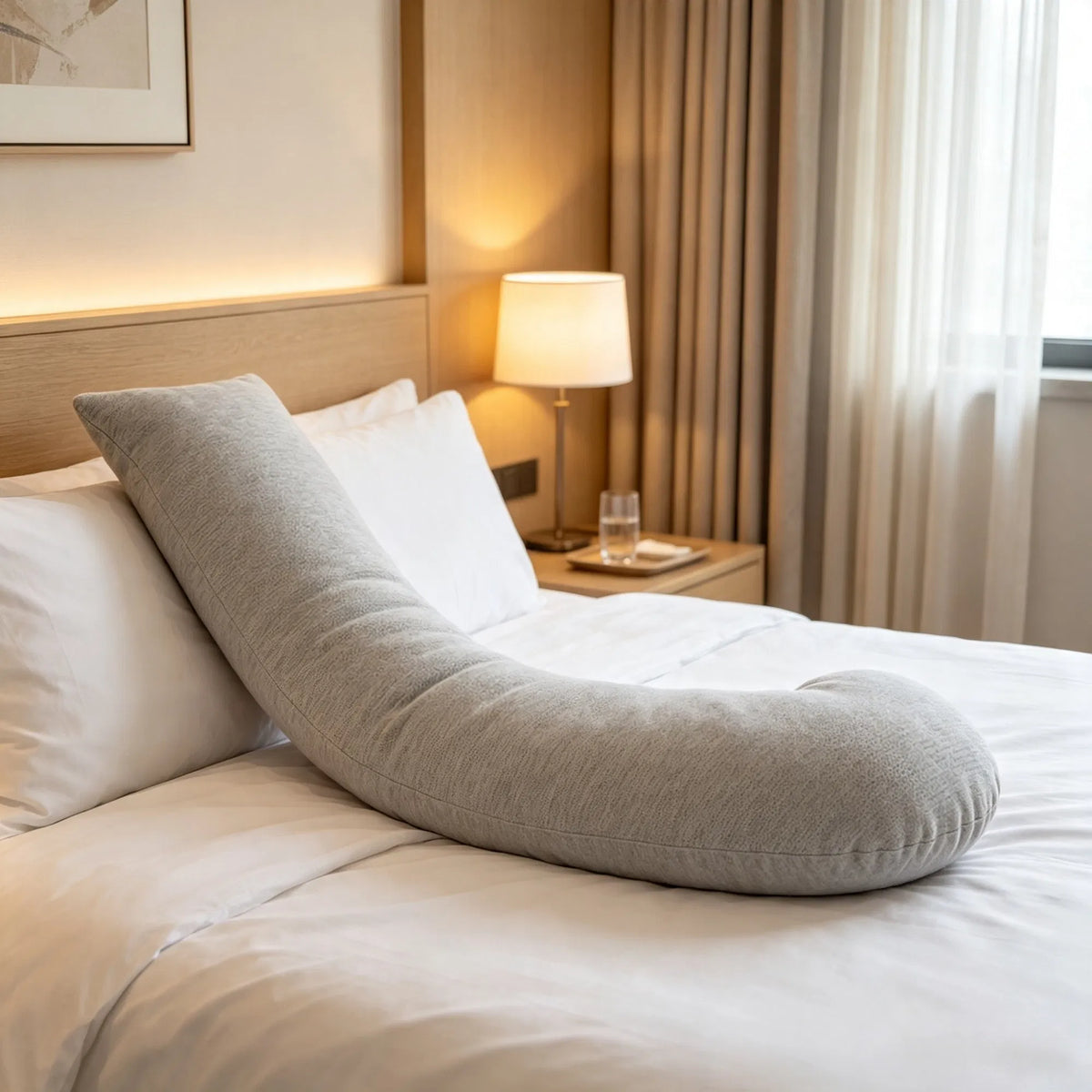 L-shaped pregnancy body pillow